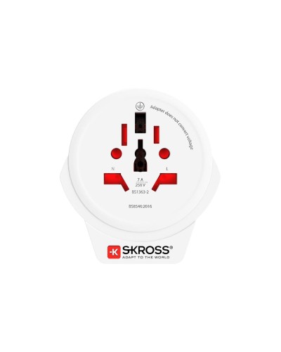 SKROSS Reiseadapter World to UK, with USB Ladegerät
