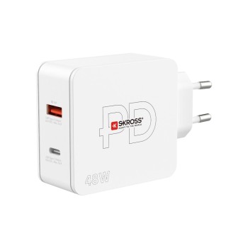 SKROSS Chargeur mural USB Multipower 2 Pro+, Euro, 48 W, Blanc SKROSS Chargeur mural USB Multipower 2 Pro+, Euro, 48 W, Blanc