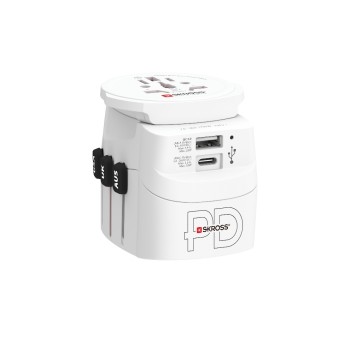 SKROSS Adaptateur de voyage Pro Light, 1 x USB-A et C AC30PD SKROSS Adaptateur de voyage Pro Light, 1 x USB-A et C AC30PD