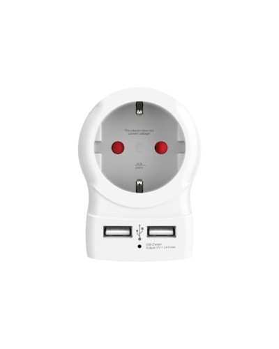 SKROSS Adaptateur de voyage Country Europe / Europe, USB