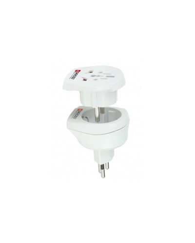 Adaptateur de voyage SKROSS Combo World to Swiss, 2 et 3 pôles