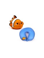 Sombo Coussin de voyage Peluche 2 en 1 Poisson-clown