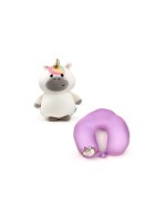 Sombo Coussin de voyage Peluche 2 en 1 Licorne