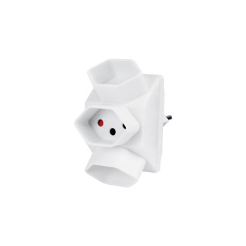 STEFFEN Adaptateur multiple 3x T13, Blanc