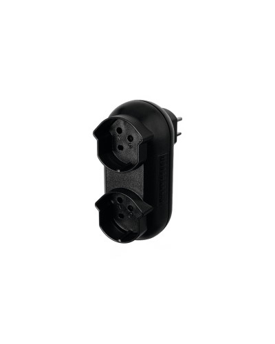 Steffen Mehrfachadapter STRONG 2xT15, schwarz