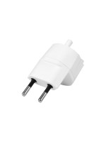 Fixadapter 3-Pol german auf Stecker CH T11, white, CEE7 auf T11 dezentral