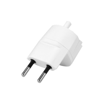 STEFFEN Adaptateur fixe 3 pôles allemand sur connecteur CH T11 blanc, CEE7