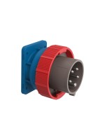 Steffen Palazzoli CEE Einbau-Stecker 16/4, 3LNPE, 400V, 6h, IP66/IP67/69 vernickelt