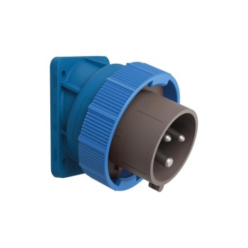 Steffen Palazzoli CEE 20° Winkel-Stecker, 16/3, 2LPE, 230V, 6h, IP66/67/69 vernickelt