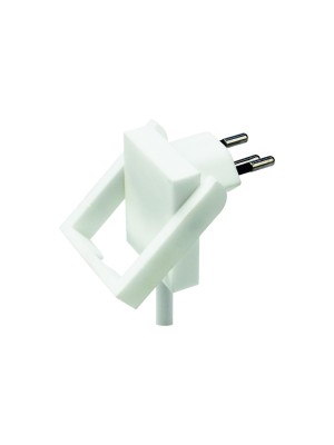 STEFFEN STEKO Dreh-Flachwinkelstecker, T13, 90° Skat, white STEFFEN STEKO Dreh-Flachwinkelstecker, T13, 90° Skat, white