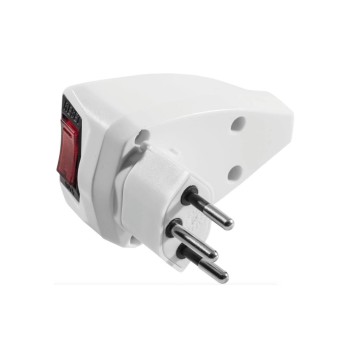 STEFFEN Reset Fiche T12, 3 pôles rotative, avec protection, en blanc STEFFEN Reset Fiche T12, 3 pôles rotative, avec protection, en blanc