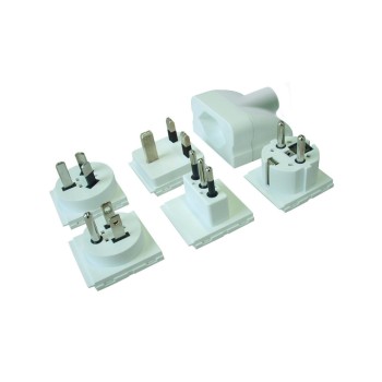 STEKO SWISS Multi, adapteur de voyage SET T23 3 pôles, avec 5 inserts STEKO SWISS Multi, adapteur de voyage SET T23 3 pôles, avec 5 inserts