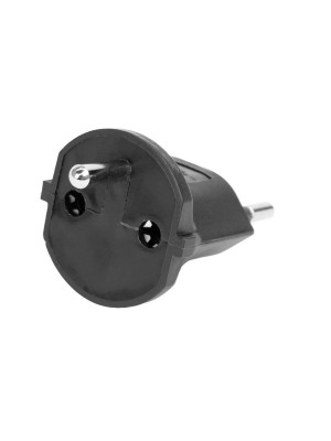 Adaptateur fixe 3 pôles allemand vers prise CH T12, noir, CEE7 vers T12 Adaptateur fixe 3 pôles allemand vers prise CH T12, noir, CEE7 vers T12