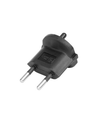 Adaptateur fixe , 2 pôles,  Allemand vers Suisse, T11, noir, CEE7 vers T11
