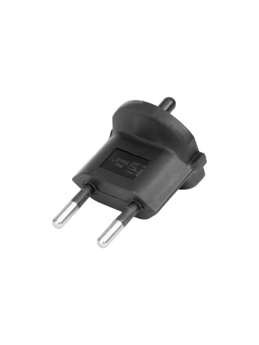 Adaptateur fixe , 2 pôles,  Allemand vers Suisse, T11, noir, CEE7 vers T11