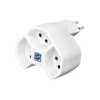 Multiple socket Steffen Manta 3xT13, black, star-shaped, rotatable, child protection Multiple socket Steffen Manta 3xT13, black, star-shaped, rotatable, child protection