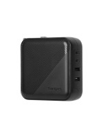 Targus® 100 W Gan Charger - Multi port, with travel adapters