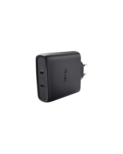 Trust Chargeur Maxo USB-C-GaN 100 W avec 2 connecteurs Noir
