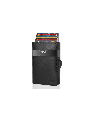 ZNAP Slim Wallet 8er, Glattleder Black